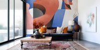 Modern Geometric Abstraction Wall Mural
