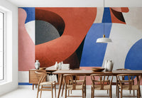Modern Geometric Abstraction Wall Mural