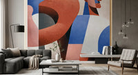 Modern Geometric Abstraction Wall Mural