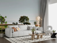 Misty Morning Horizon Landscape Wall Mural