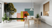Minimalist Landscape Reflection Wall Mural