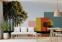 Minimalist Landscape Reflection Wall Mural