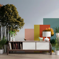 Minimalist Landscape Reflection Wall Mural