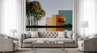 Minimalist Landscape Reflection Wall Mural