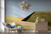 Abstract Geometric Meadow Wall Mural