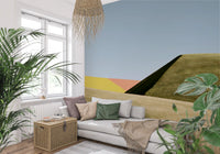 Abstract Geometric Meadow Wall Mural