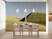 Abstract Geometric Meadow Wall Mural