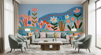 Bohemian Spring Meadow Landscape Wall Mural