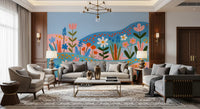 Bohemian Spring Meadow Landscape Wall Mural
