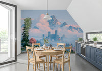 Enchanted Highland Fortress Landscape Wall Mural