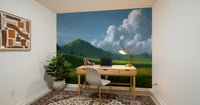 Rolling Green Hills and Summer Skies Wall Mural