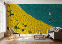 Isometric Autumn Sailing Journey Wall Mural