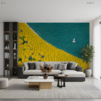 Isometric Autumn Sailing Journey Wall Mural
