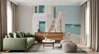 Mediterranean Sea Breeze Study Wall Mural