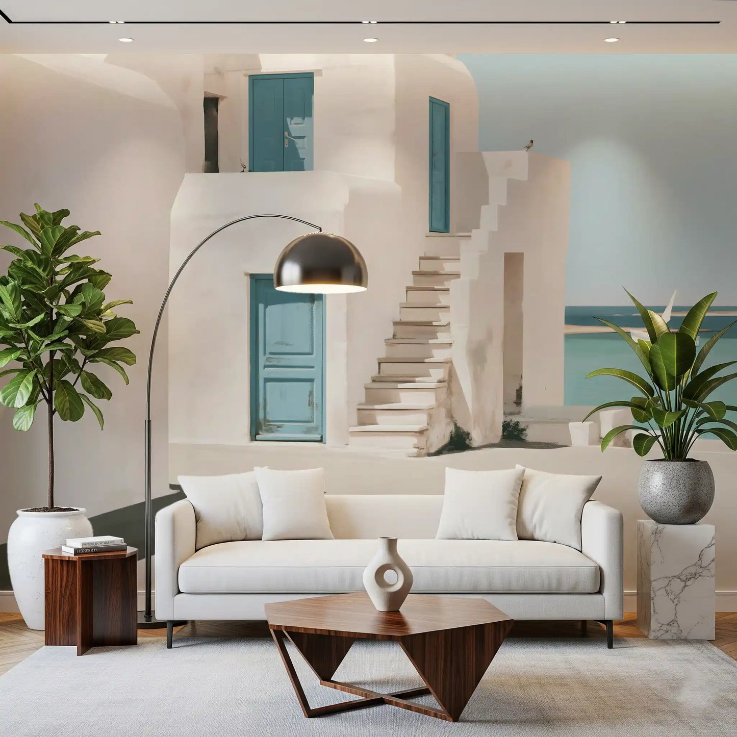 Mediterranean Sea Breeze Study Wall Mural