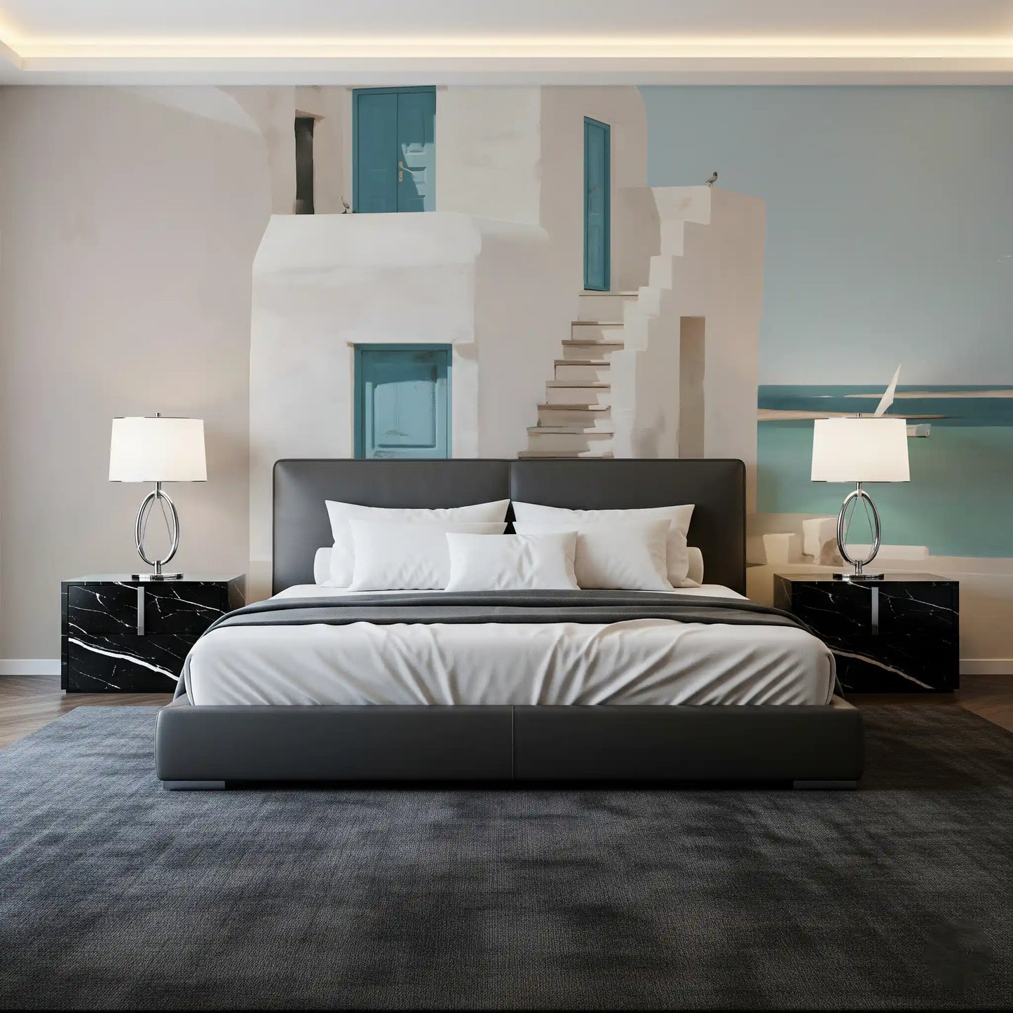 Mediterranean Sea Breeze Study Wall Mural
