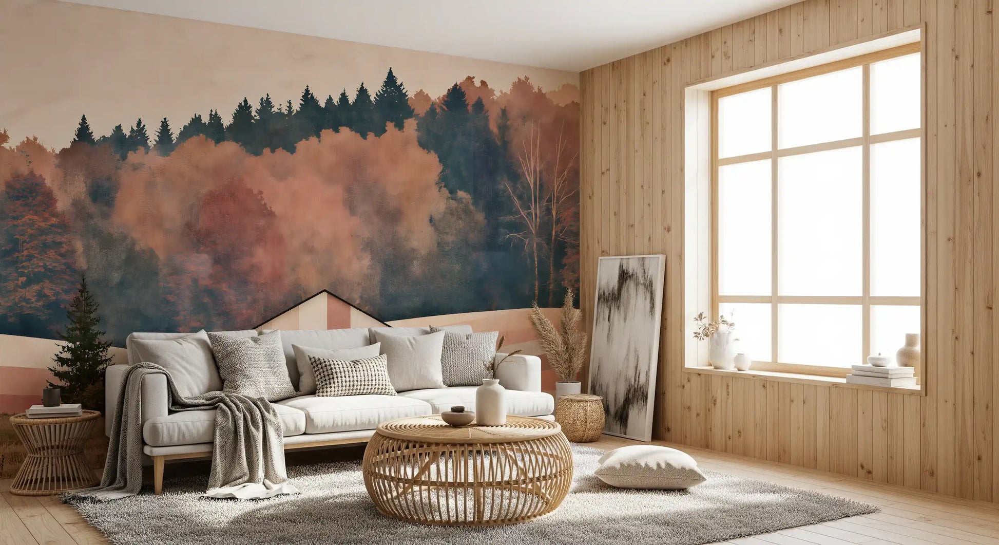Rustic Autumnal Barn Countryside Wall Mural