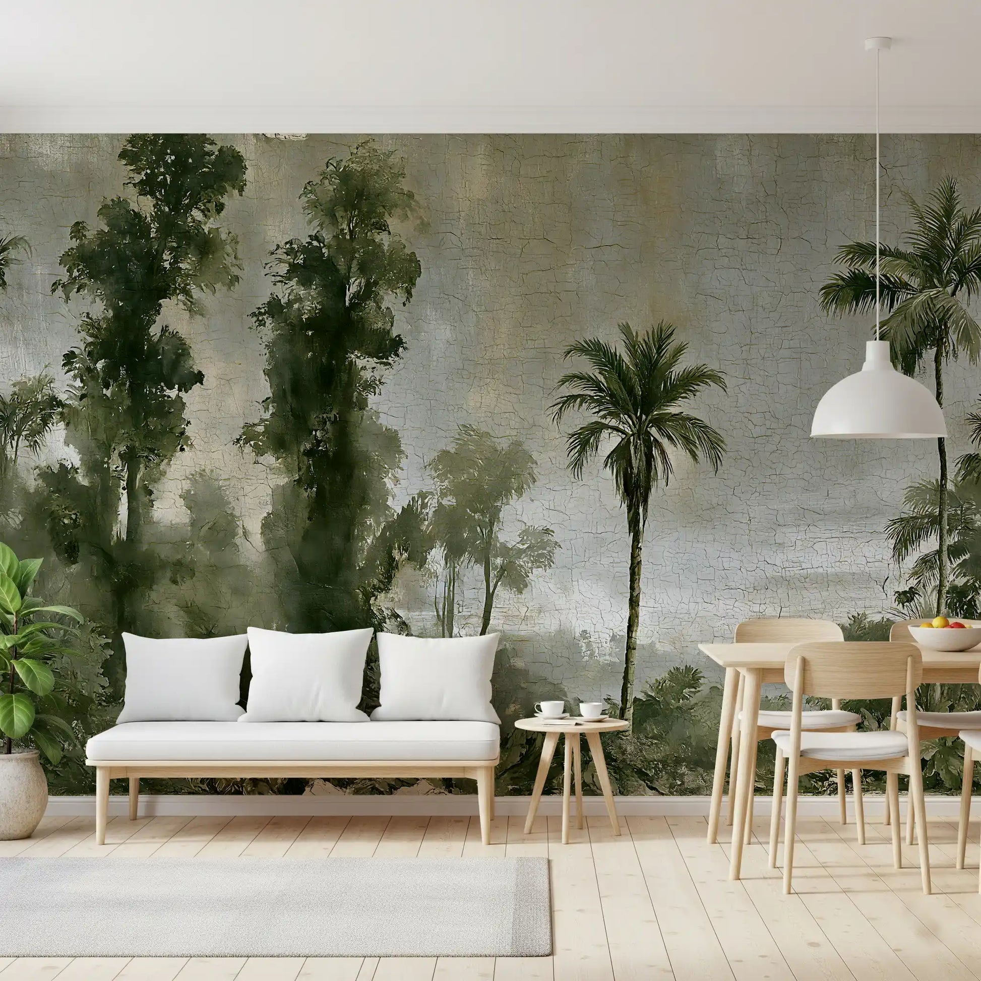 Aged Tropical Forest Landscape Wall Mural
