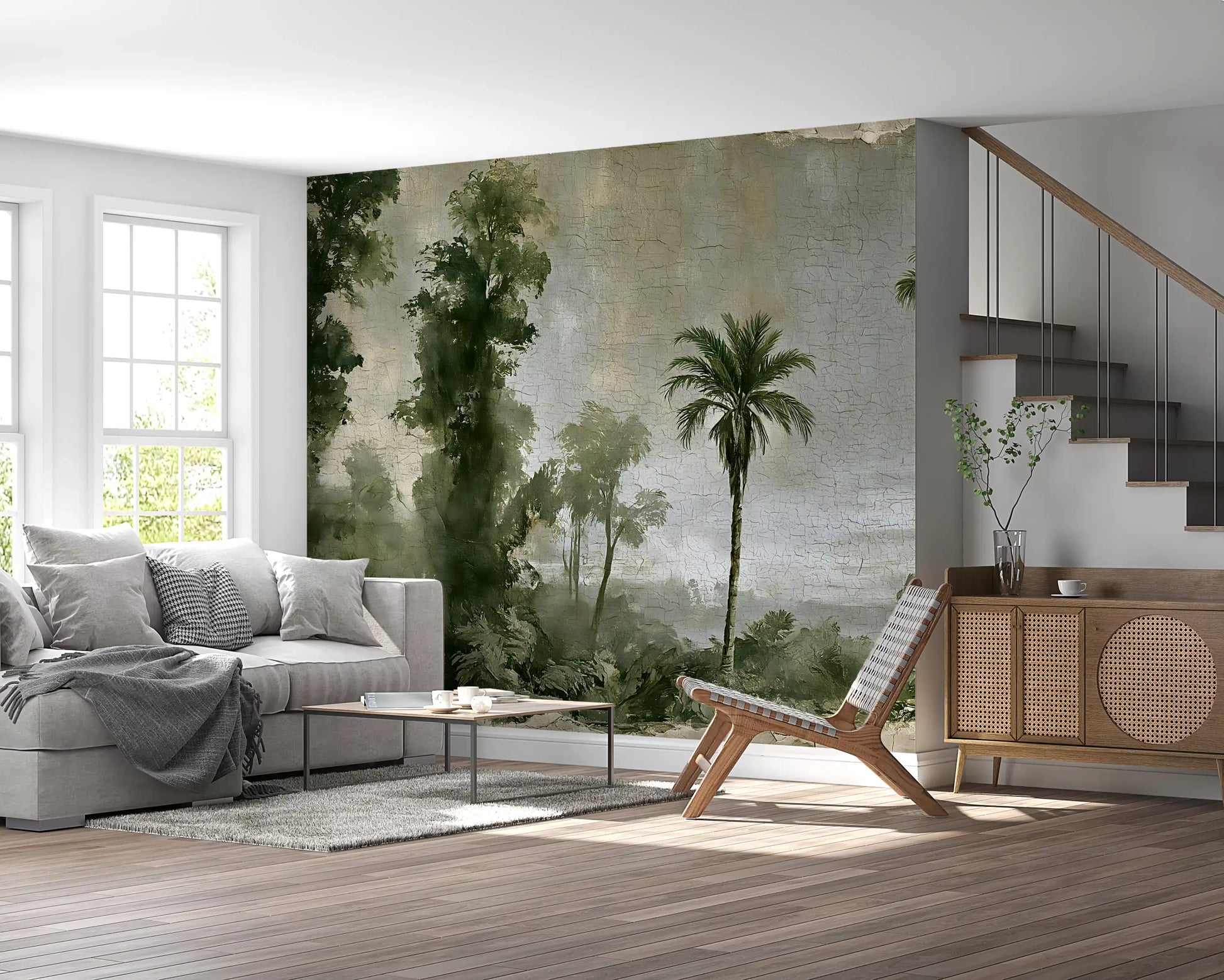 Aged Tropical Forest Landscape Wall Mural