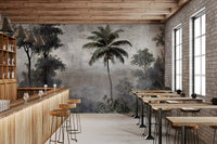 Vintage Tropical Jungle Escape Wall Mural