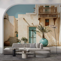 Middle Eastern Courtyard Oasis Wall Mural