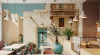 Middle Eastern Courtyard Oasis Wall Mural