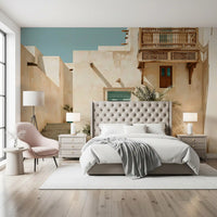 Middle Eastern Courtyard Oasis Wall Mural