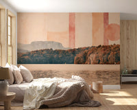 Abstract Horizon Lake Scenery Wall Mural
