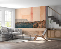 Abstract Horizon Lake Scenery Wall Mural