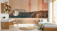 Abstract Horizon Lake Scenery Wall Mural