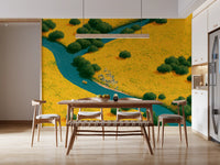 Summer Wildflower Stream Vista Wall Mural