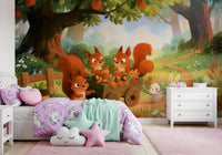 Autumn Woodland Friends Adventure Wall Mural