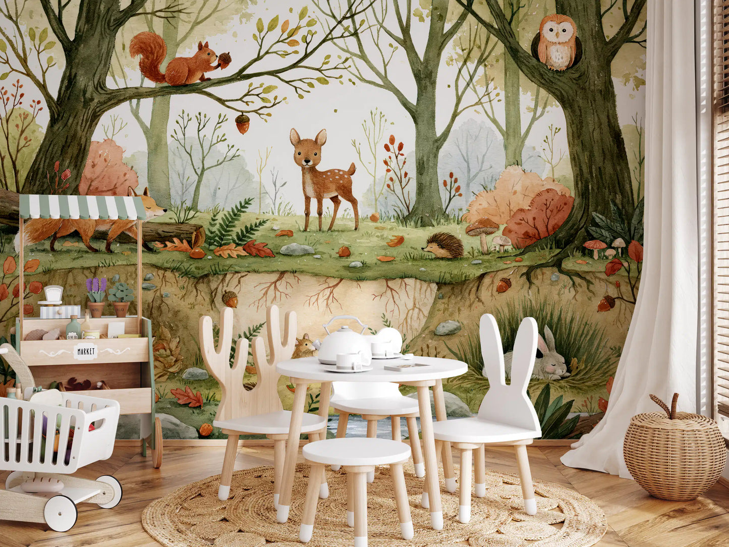 Forest Floor Wilderness Habitat Wall Mural