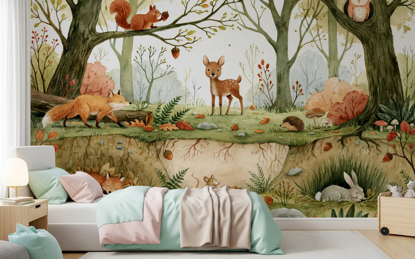 Forest Floor Wilderness Habitat Wall Mural