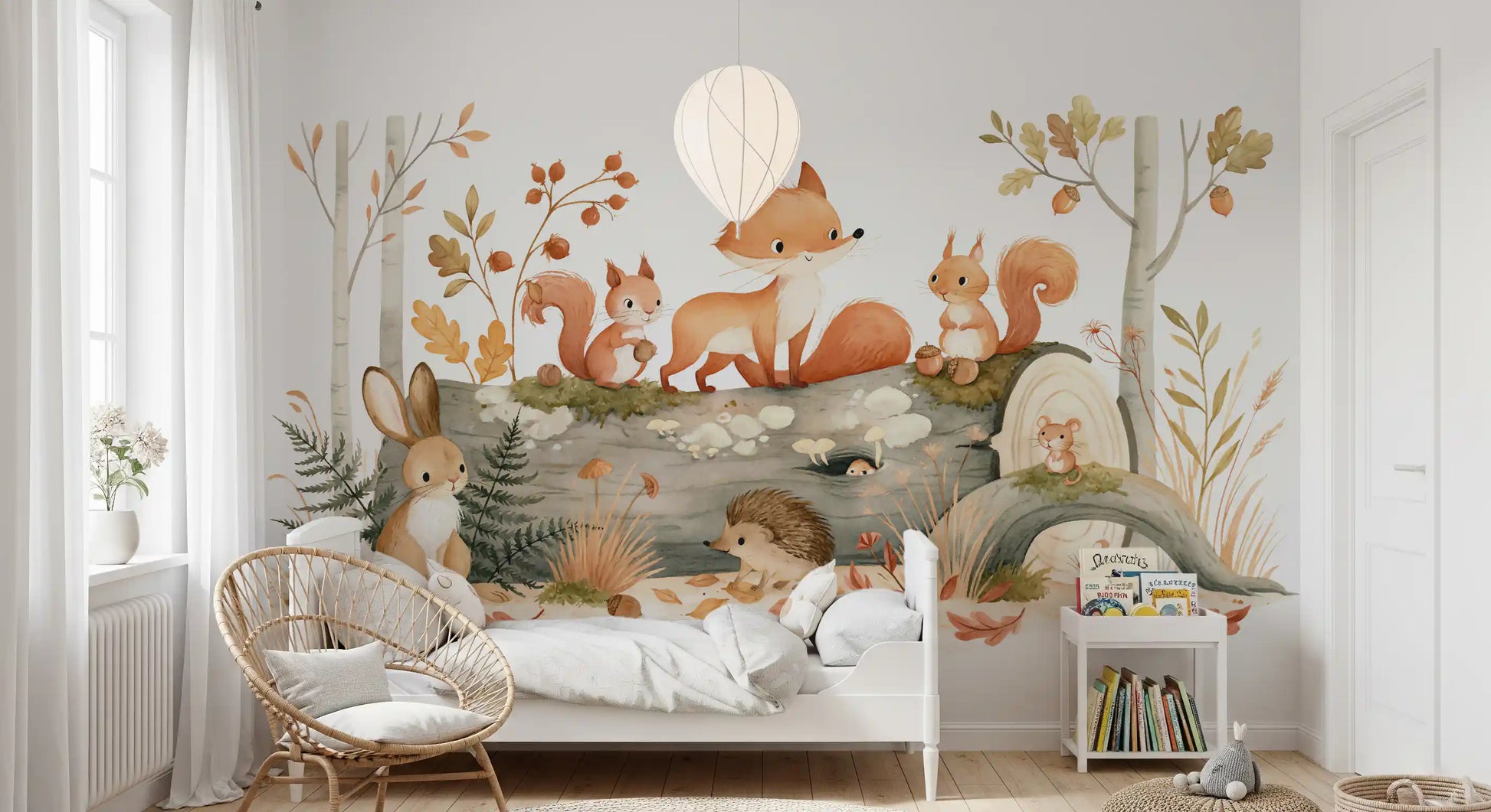 Forest Friends Woodland Gathering Wall Mural
