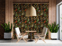 Vintage Woodland Mushroom Harvest Wallpaper⁠