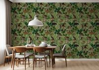 Botanical Woodland Mushroom Grove Wallpaper⁠