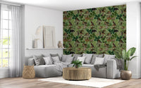 Botanical Woodland Mushroom Grove Wallpaper⁠