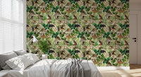 Enchanted Woodland Flora and Fauna Wallpaper⁠