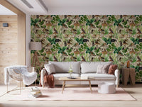 Enchanted Woodland Flora and Fauna Wallpaper⁠