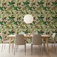 Enchanted Woodland Flora and Fauna Wallpaper⁠