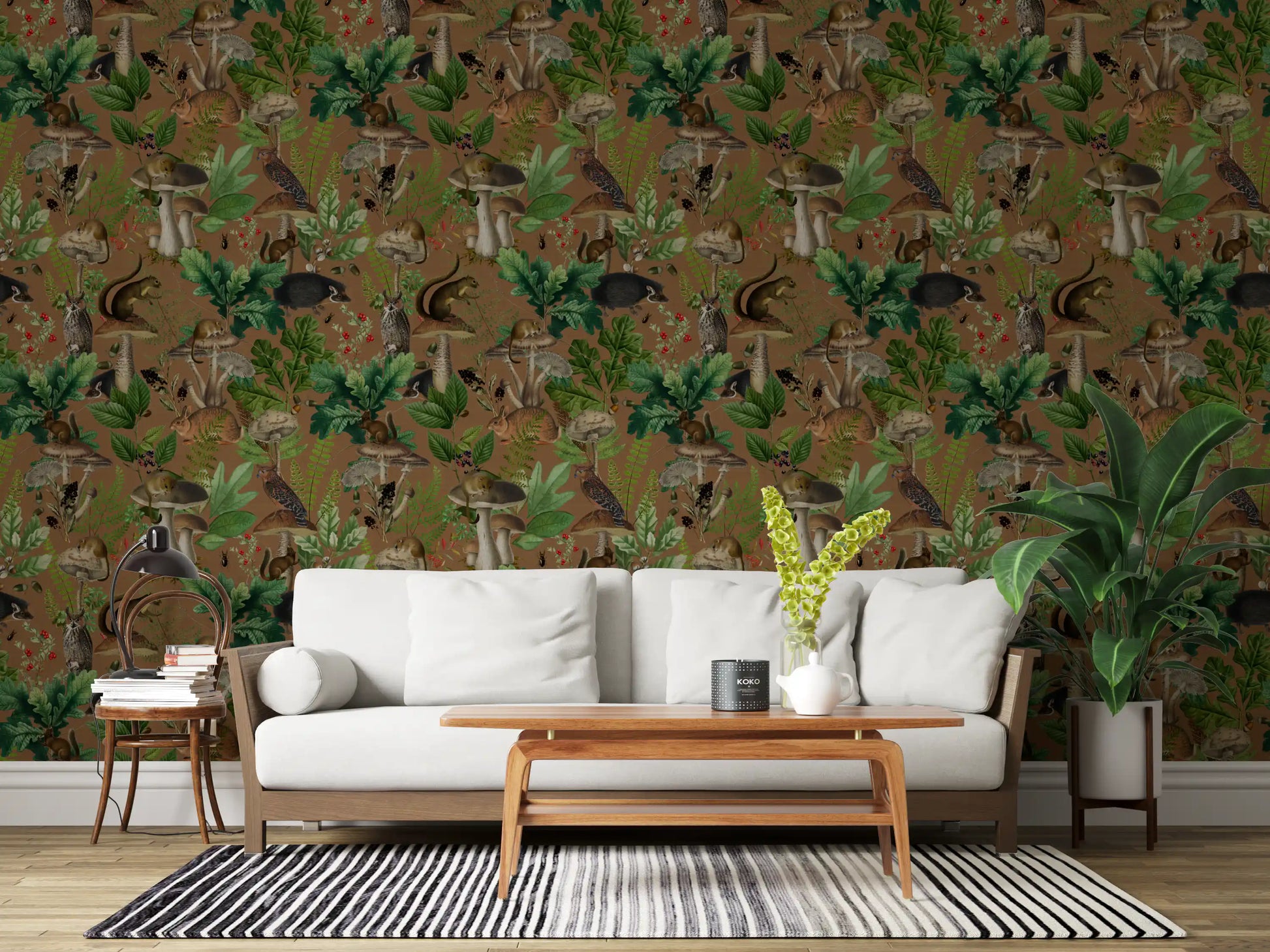 Enchanted Woodland Forest Creatures Wallpaper⁠