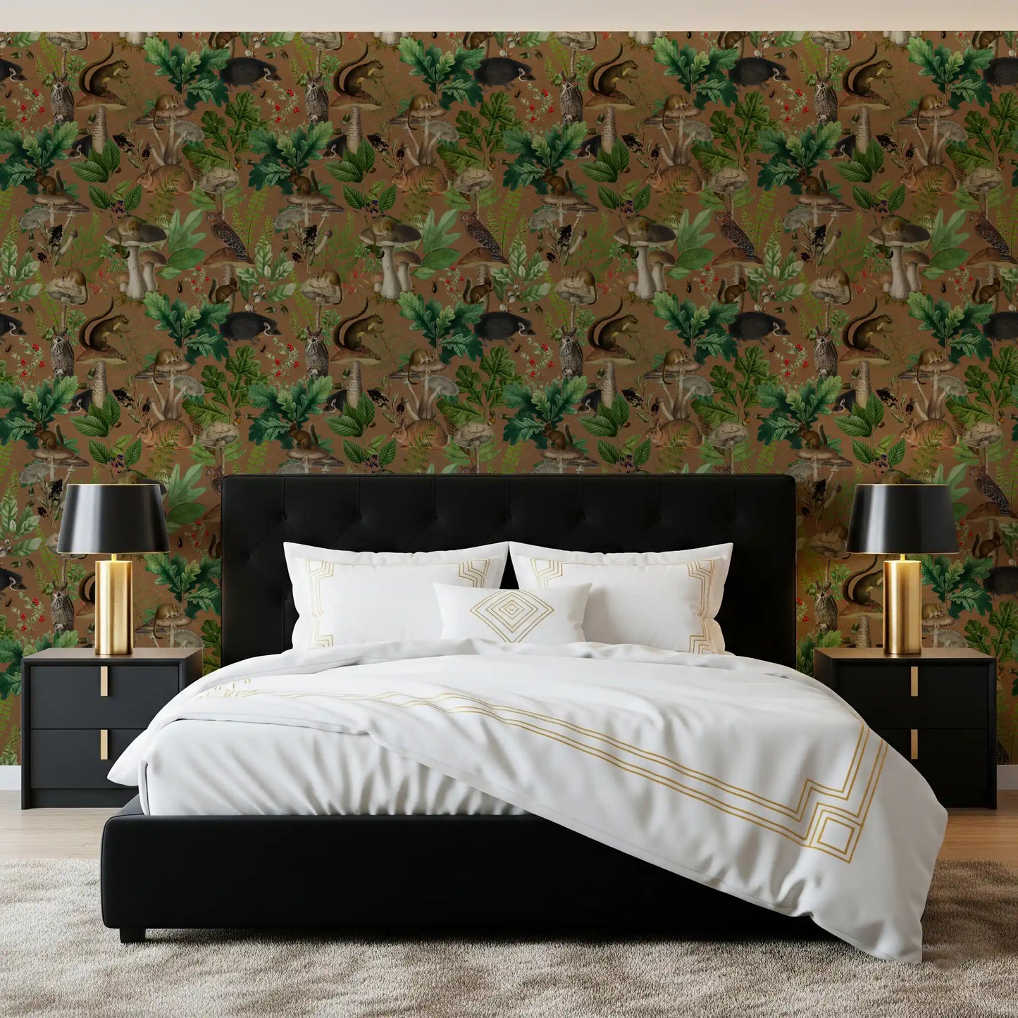 Enchanted Woodland Forest Creatures Wallpaper⁠