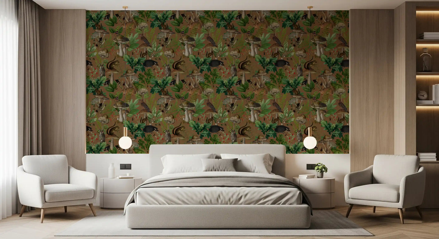 Enchanted Woodland Forest Creatures Wallpaper⁠