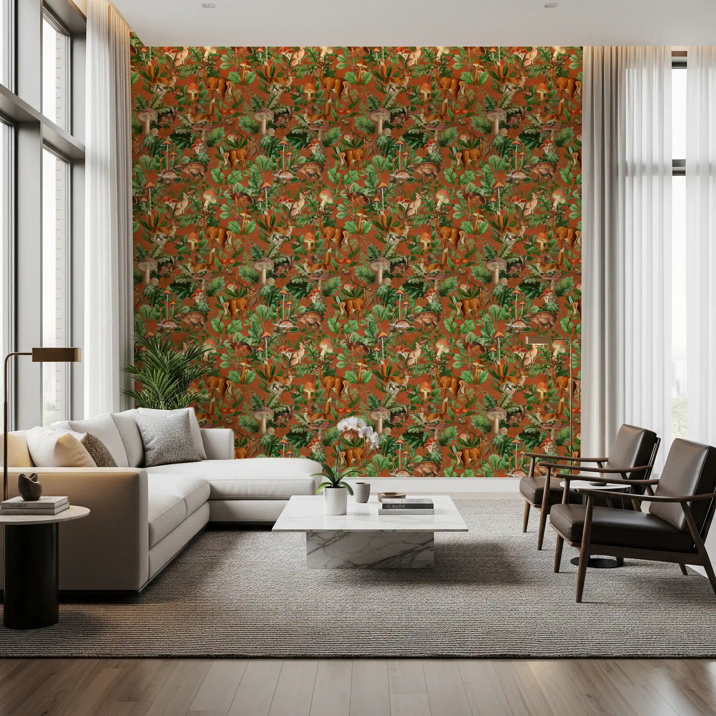 Vintage Botanical Woodland Collection Wallpaper⁠
