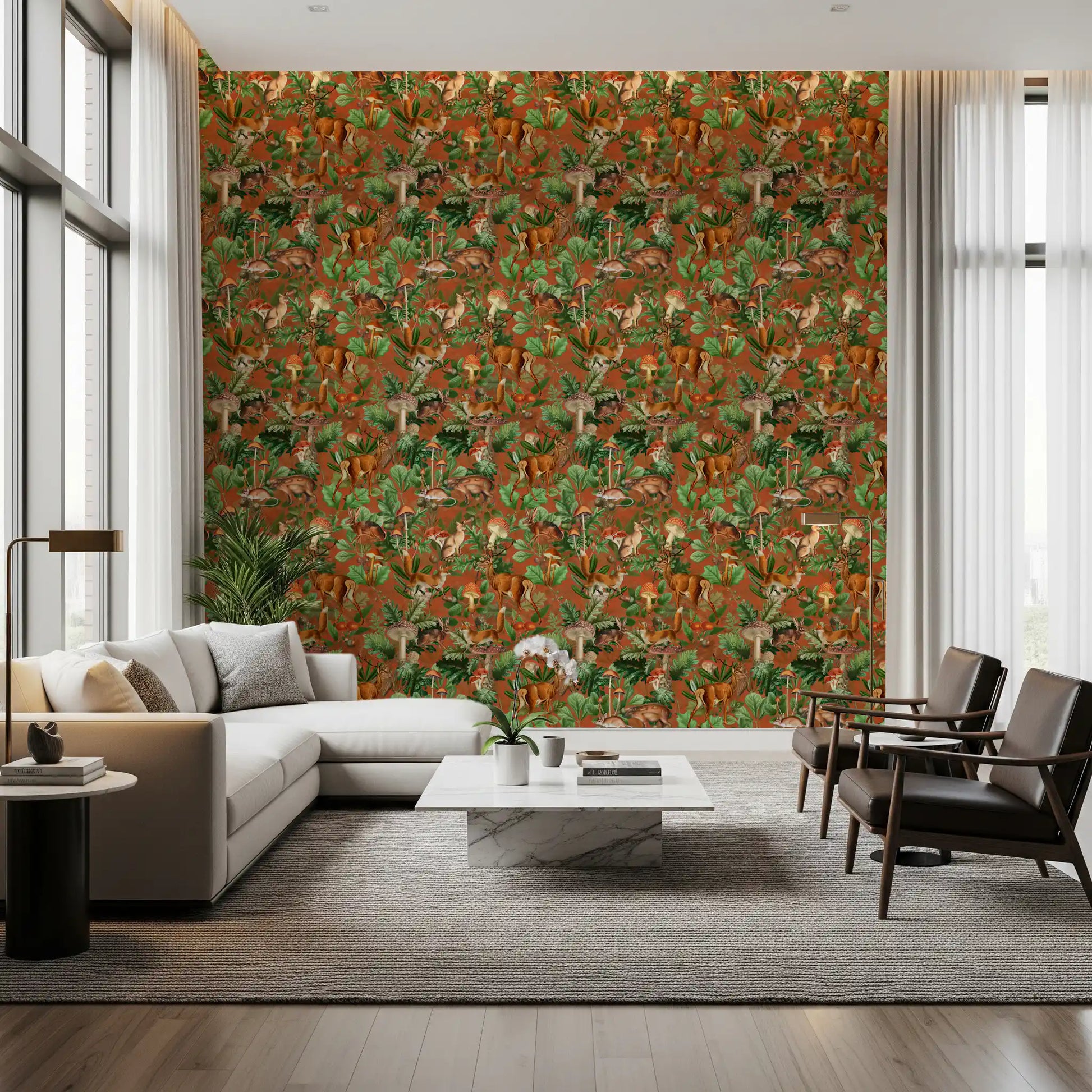 Vintage Botanical Woodland Collection Wallpaper⁠