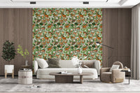 Rustic Forest Creatures and Fungi Tapestry Wallpaper⁠
