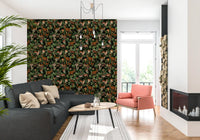 Enchanted Woodland Wildlife Forest Scene Wallpaper⁠
