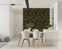 Enchanted Woodland Wildlife Forest Scene Wallpaper⁠