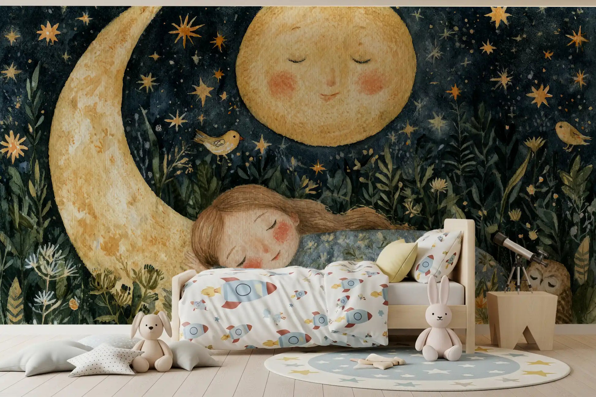 Celestial Woodland Dreamscape Wall Mural